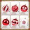 Red and White Christmas Balls Ornaments - 42pcs Christmas Tree Decorations, Shatterproof Christmas Ornaments, Hanging Christmas Ornaments Decorations for Christmas Tree(Multi Color #10)